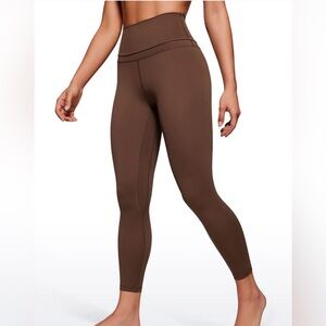 CRZ YOGA, S double waist seam leggings in gorgeous “ latte” color